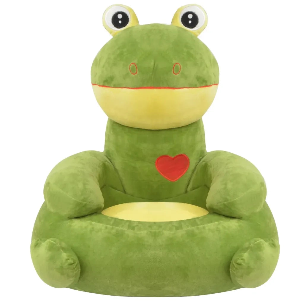 Poltrona in Peluche per Bambini Rana Verde 80162