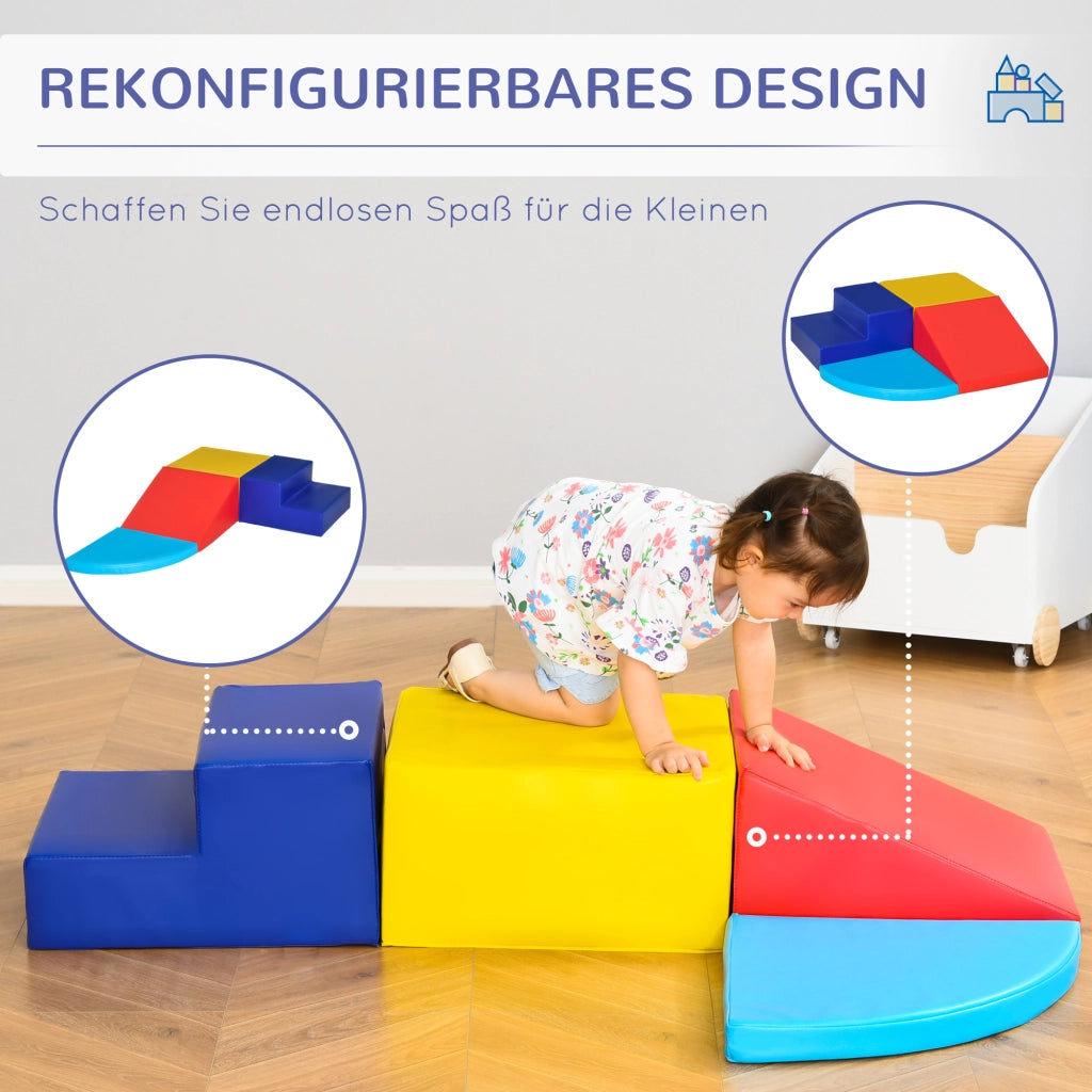 Set Blocchi Morbidi Gioco ¨C Xylo ¨C 4 Pezzi Schiuma Colorati per Bambini