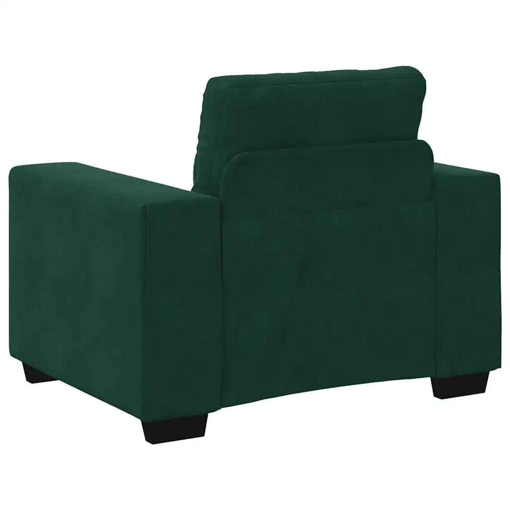 Divano Sedia-Poltrona-Sofa Relax Verde Scuro 60 cm Velluto 767636