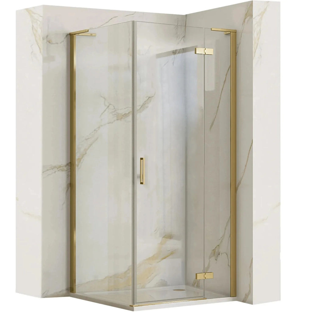 Cabina Doccia Rea Hugo 80x80 Gold Brush