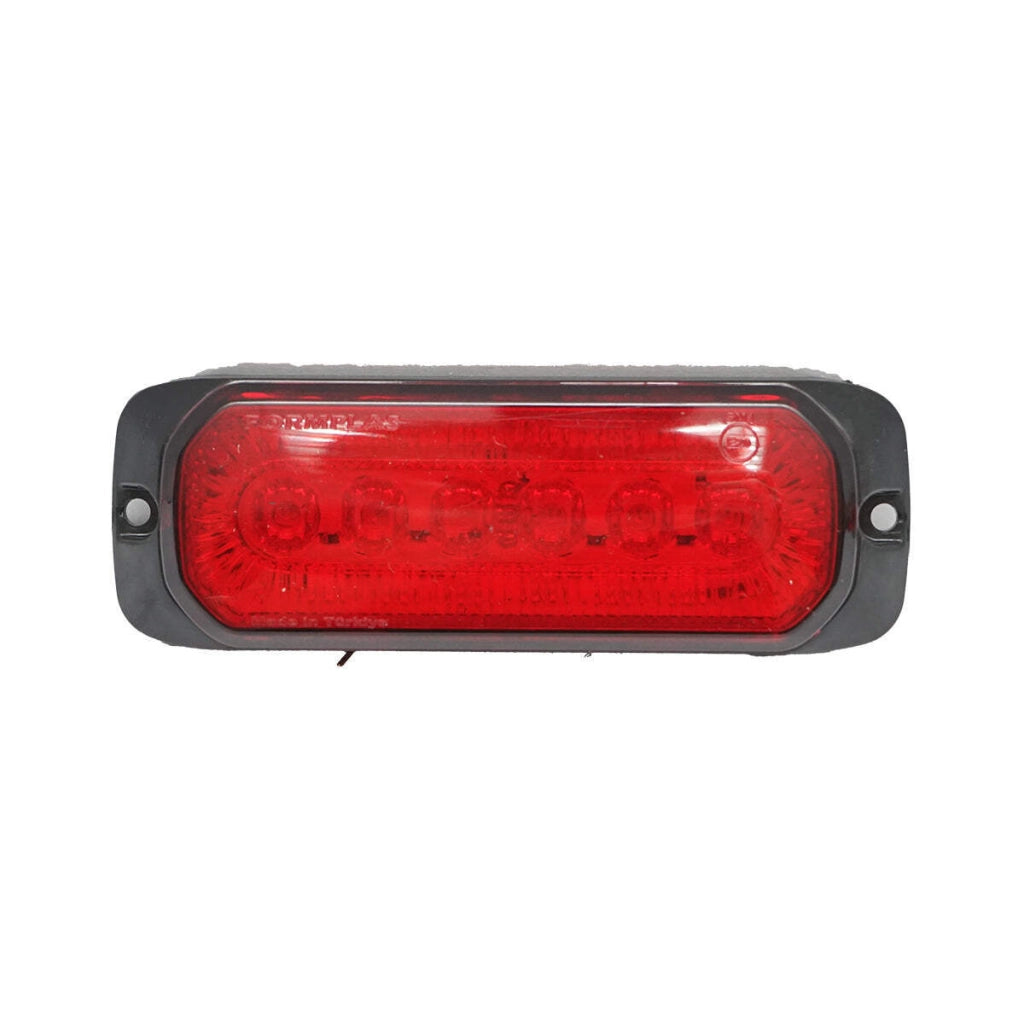 Lampada laterale  LED, 12V-24V, rossa, 132x46 mm, Breckner Germany