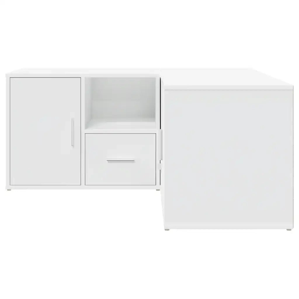 Mobile Angolare Bianco 160x40x45 cm in Truciolato CFW5678046