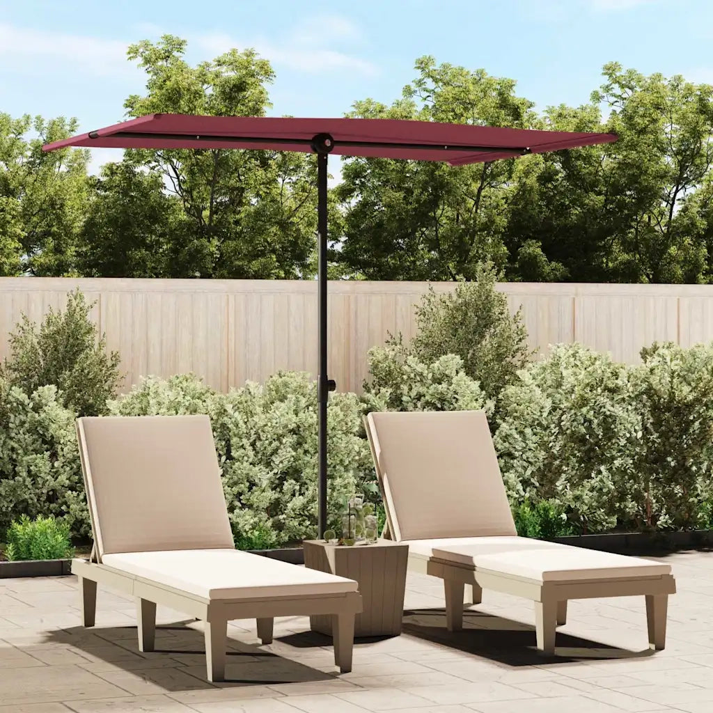 Ombrellone da Giardino con Palo in Alluminio 2x1,5 m Bordò 47340