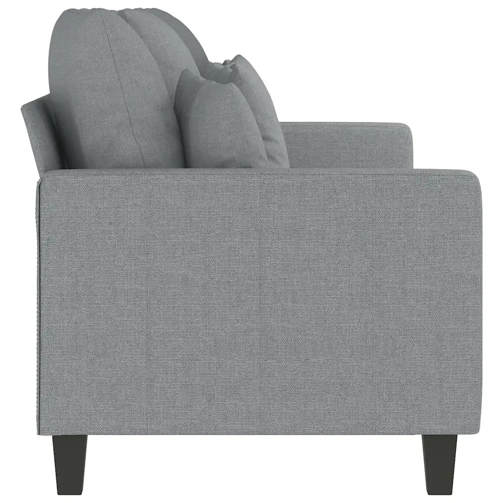 Divano a 3 Posti Grigio Chiaro 180 cm in Tessuto 359275