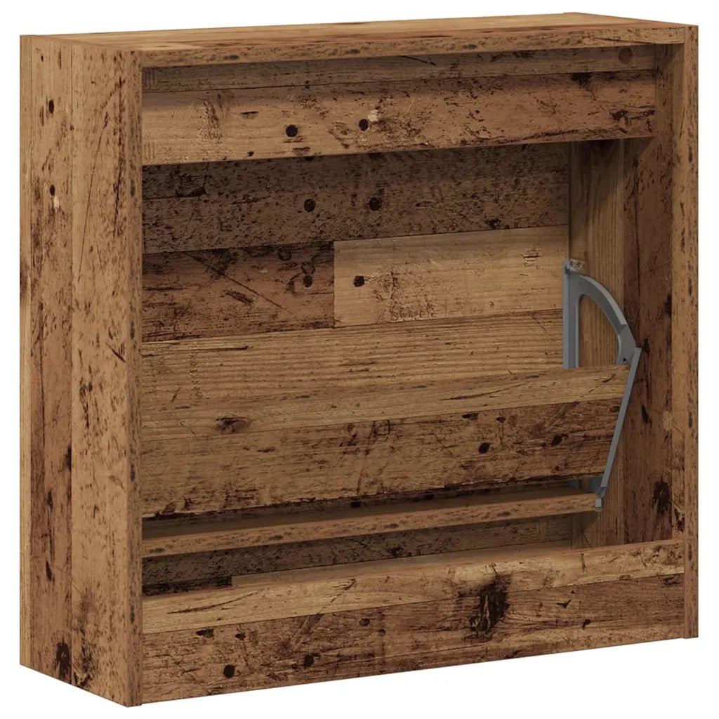 Mobile per scarpe con lo scaffale Legno vecchio 60 x 21 x 57 cm 869099