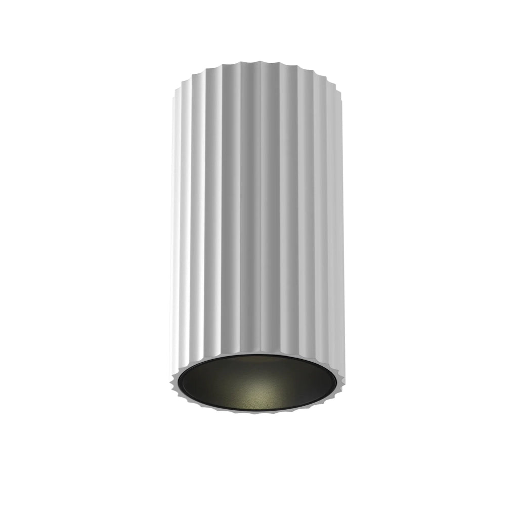 Maytoni Plafoniera design Calipso 1 luce GU10 bianco alluminio