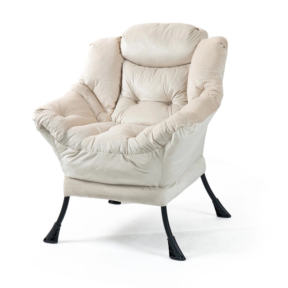 Poltrona Relax con Struttura in Metallo e Tasca Laterale ¨C MINIMAL ¨C Stile Moderno