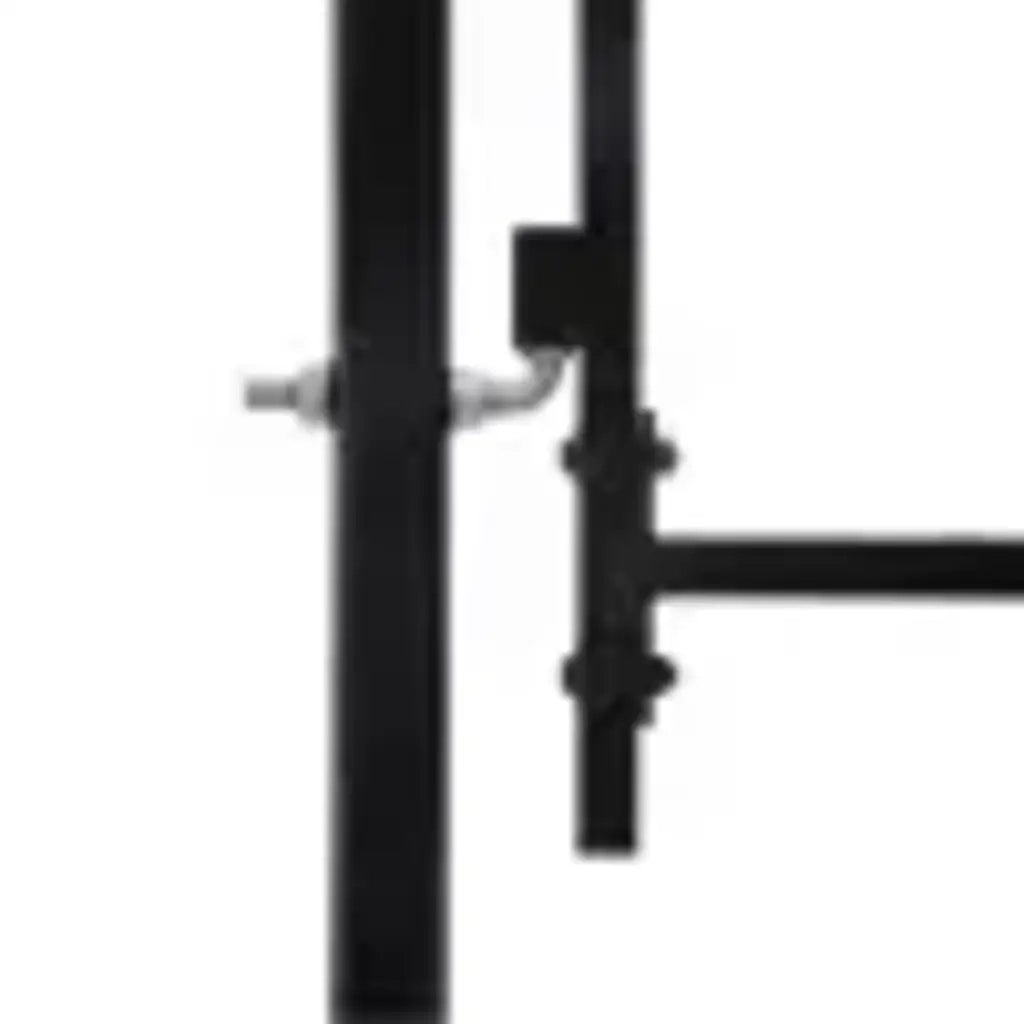Cancello per recinzione Woerden Doppia porta con punta superiore 299,5x174,5 cm 146027