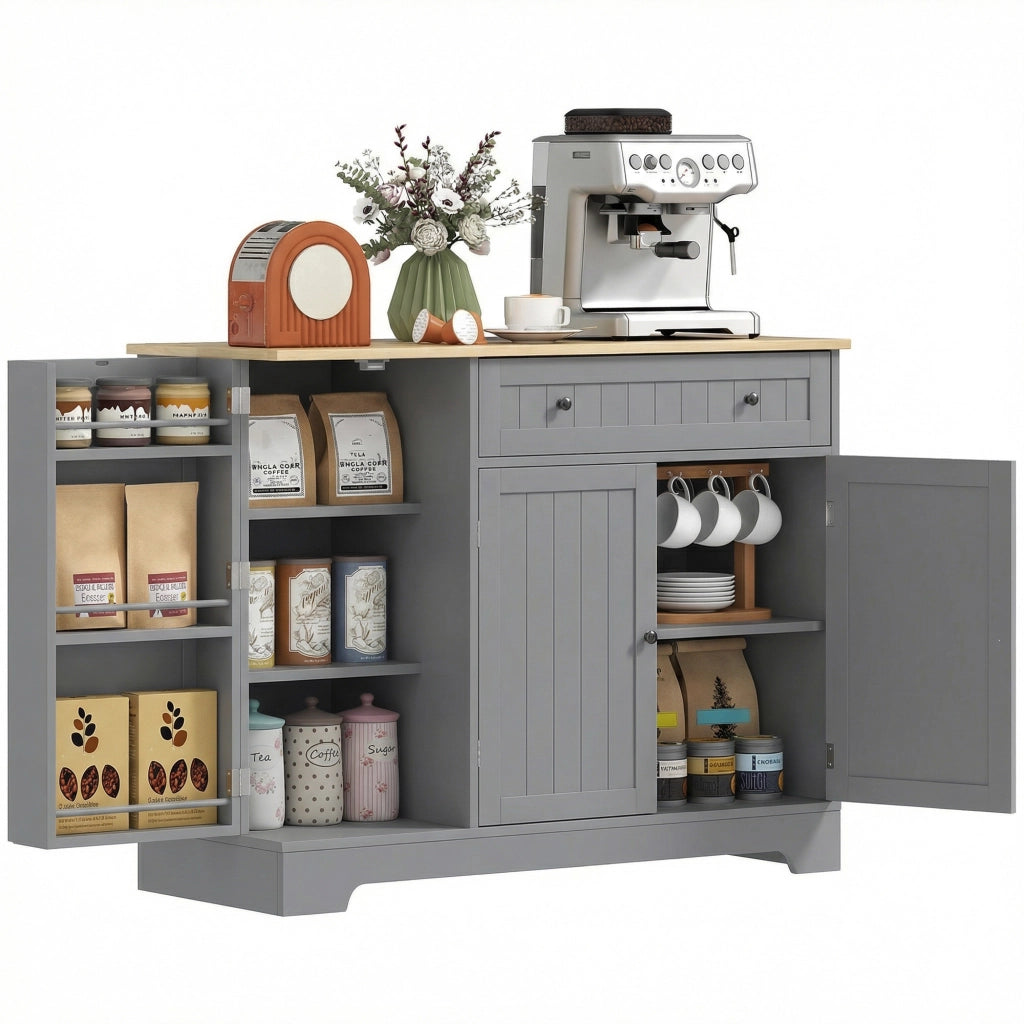 Armadio da cucina ¨C zephmum ¨C grigio 105x40x83