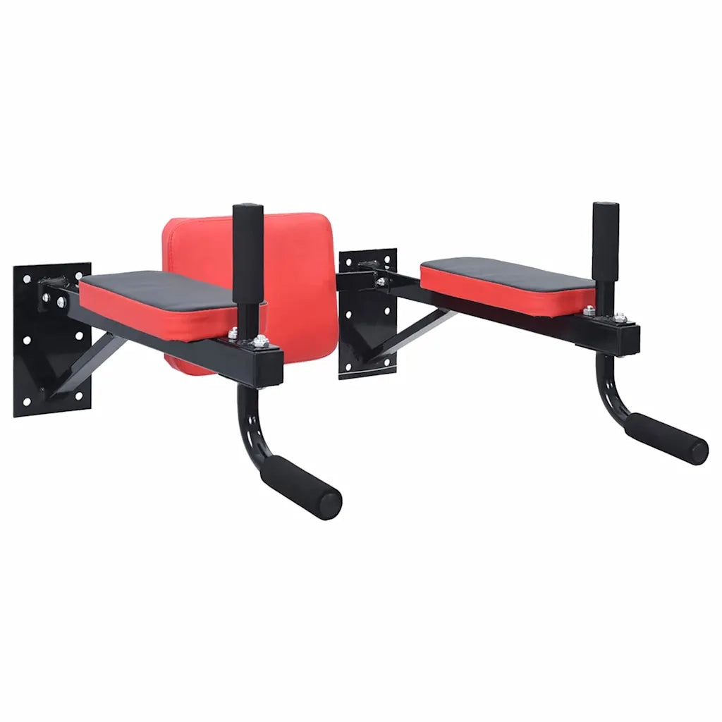 VidaXL Stazione per dips Nero e Rosso 72,5 x 70 x 31 cm 42009159