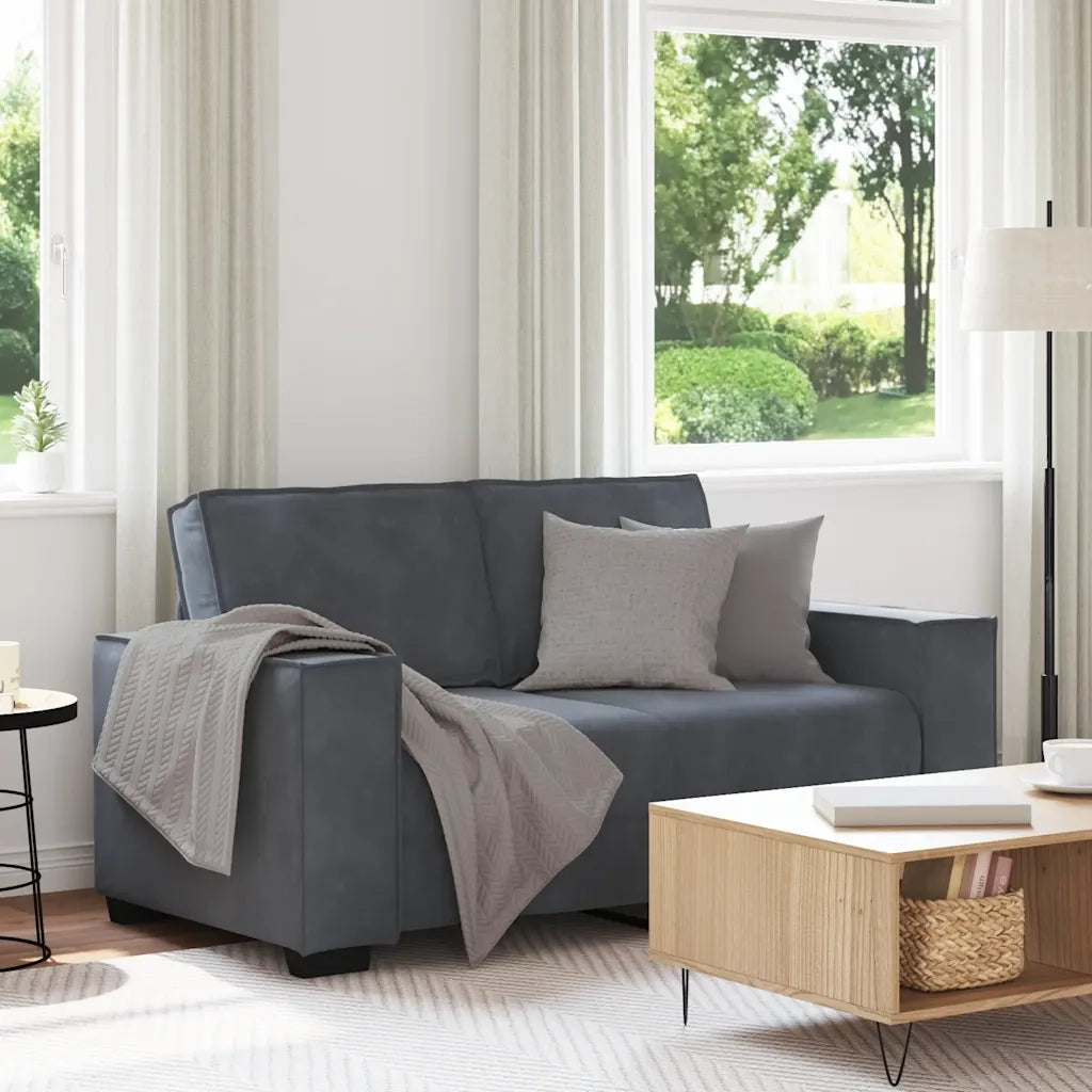 Divano a 2 Posti-Sofa 2 Posti grigio scuro 120 cm in Velluto 732846