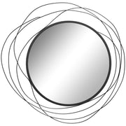 Specchio rotondo in metallo nero ¨C Minimal ¨C ¦µ65 cm
