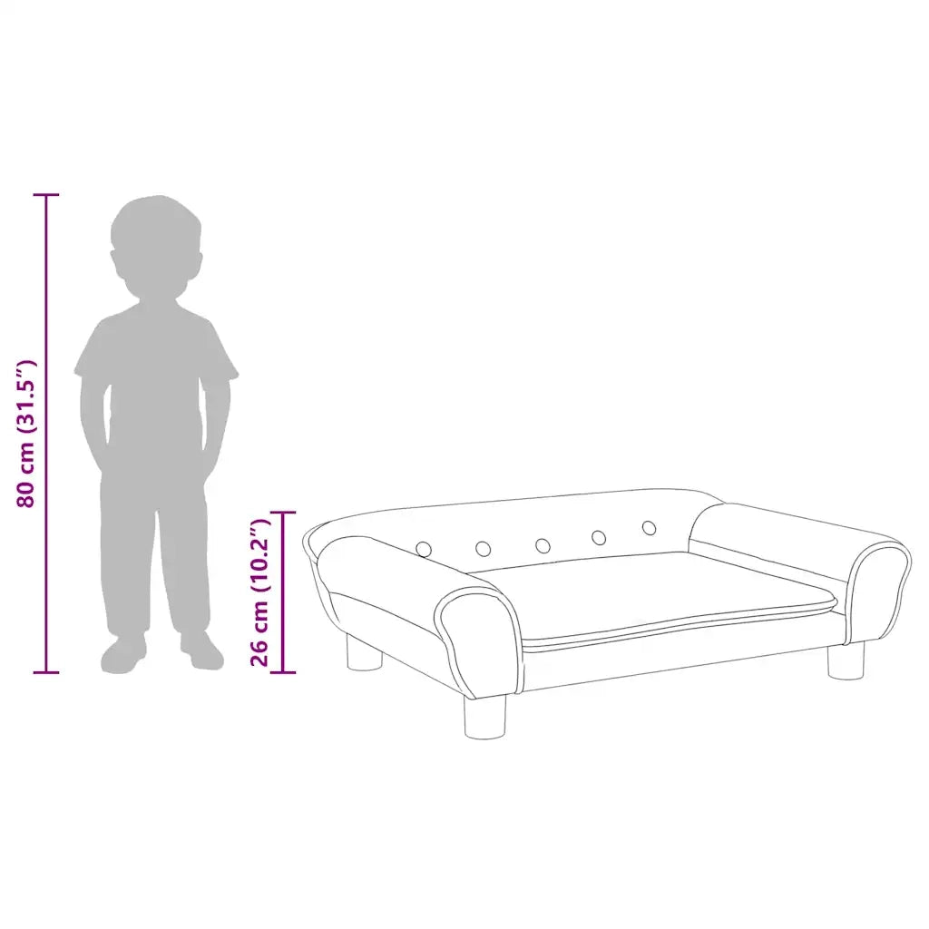 Divano per Bambini-Sofa-Divanetto Rosa 70x45x26 cm in Velluto
