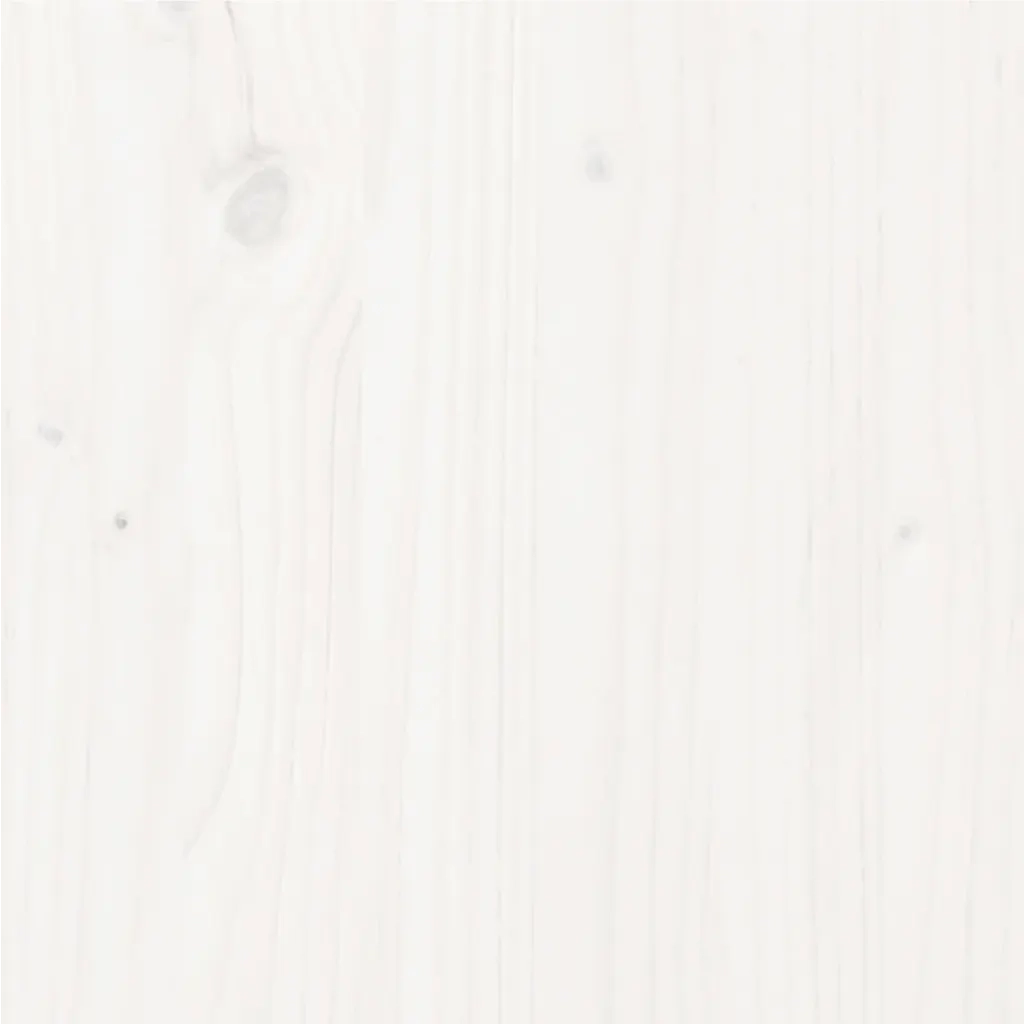 Giroletto-Struttura Letto Bianco in Legno Massello di Pino 100x200 cm 882209