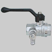 VALVOLA CON RUBINETTO SPURGO E TAPPO LEVA ALLUMINIO  3/4     BUGATTI