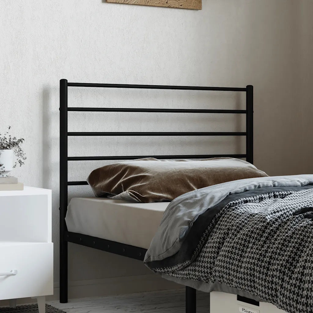 Testiera | Testata di Ricambio in Metallo Nero 107 cm