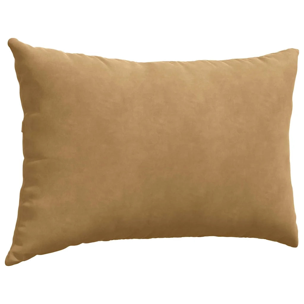 Cuscini da Divano 2 pcs Marrone 60 x 40 cm Tessuto in Cords 42013678