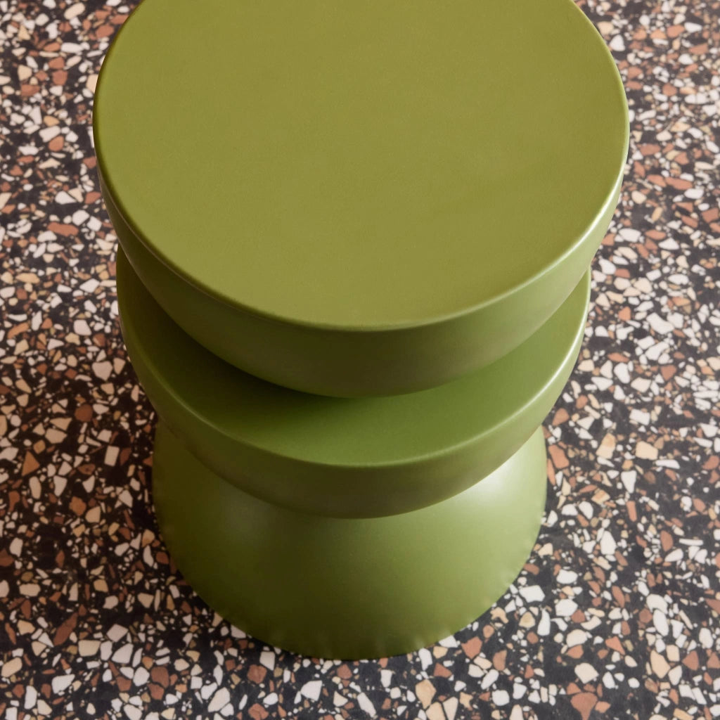Tavolino  in metallo, verde