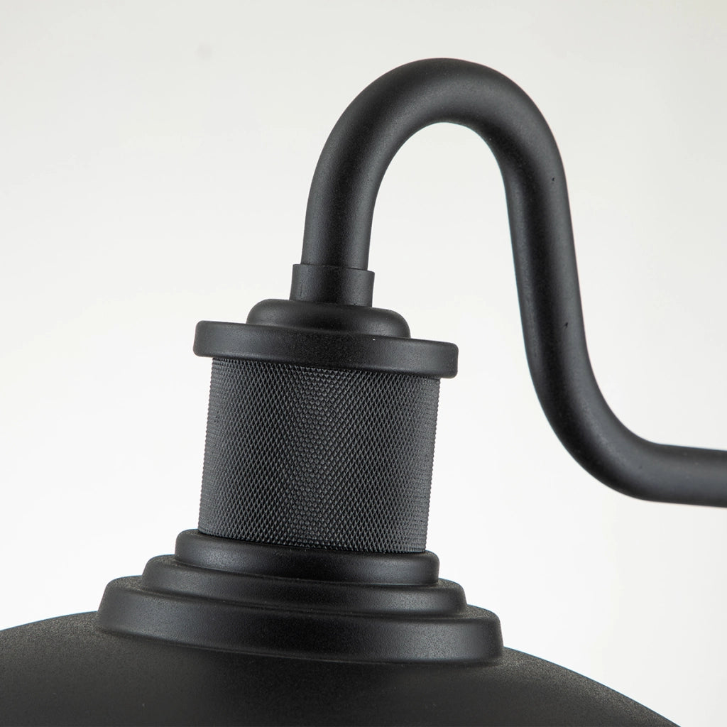 Applique esterna nera testurizzata E27 40W Allenbury