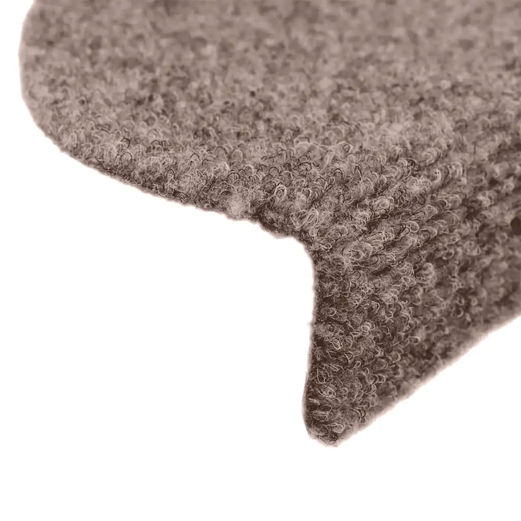 Tappetini per scale autoadesivi 20 pz 65x21x4 cm Marrone Chiaro semicircolari grandi 3365643