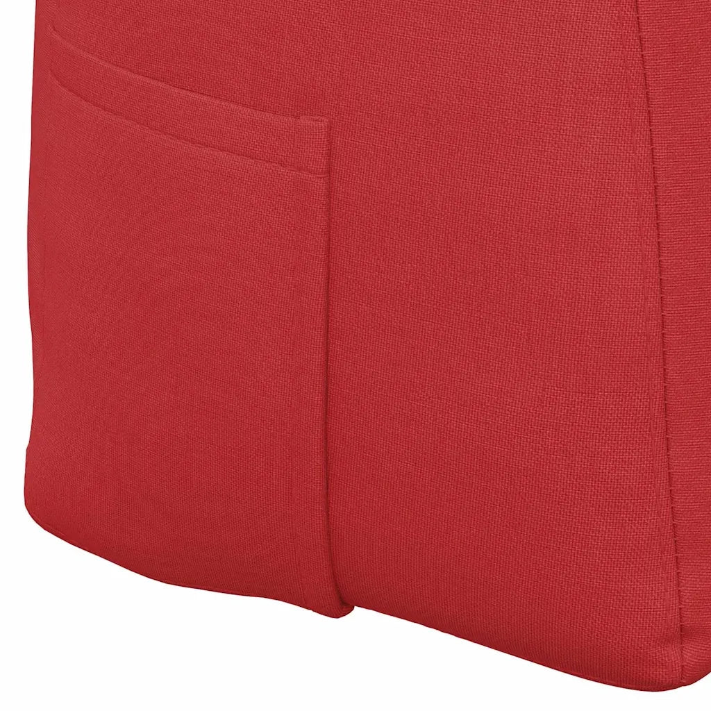 Cuscino per Schiena | Cuscino dorsale Rosso 160 x 24 x 50 cm Tessuto