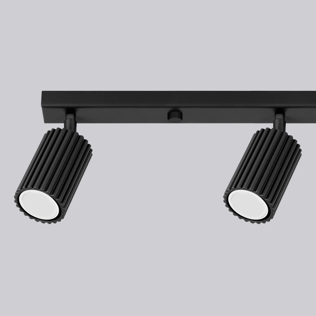 Lampada a soffitto KARBON 4L nero