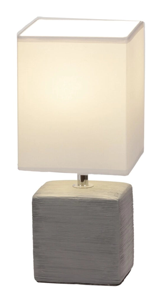 Lampada da comodino grigio cenere E14 Orlando Rabalux 4458
