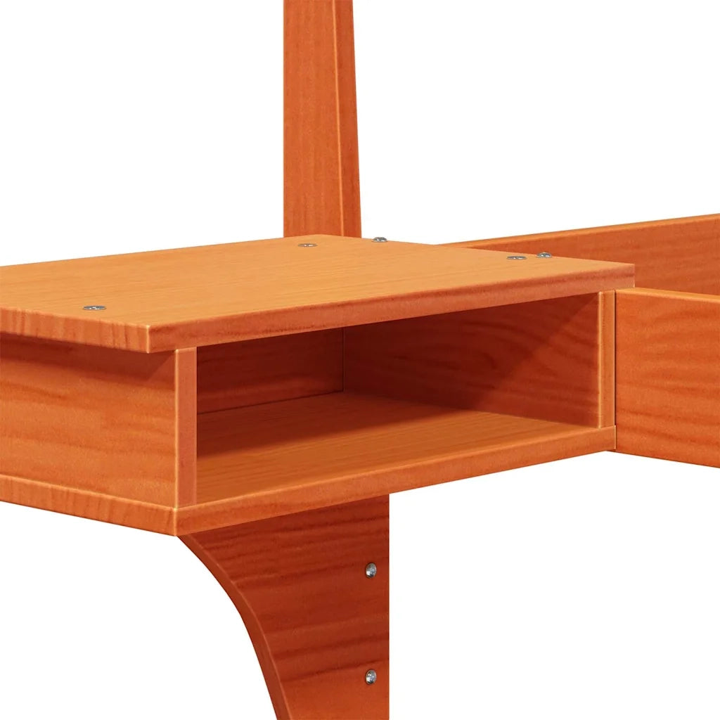 Struttura del letto Marrone cerato 75 x 190 cm Pino massello 873474