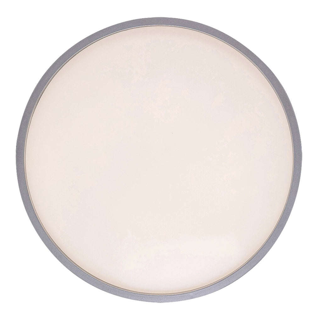 Plafoniera LED rotonda 28cm 18W argento IP44 Rabalux