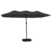 Ombrello | Parasolne a Doppia Testa Nero 449x265 cm