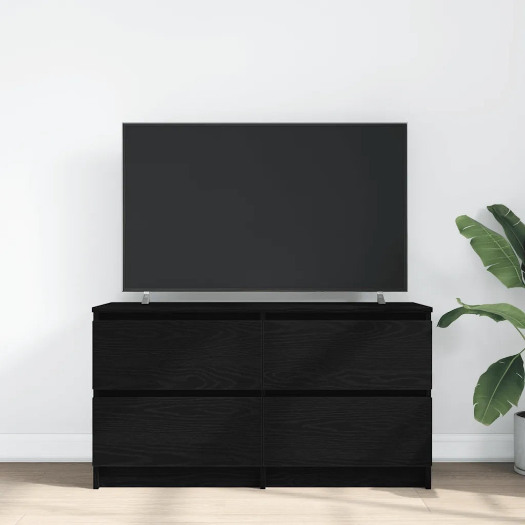 Mobile TV | Armadietto TV | Mobile Porta TV Nero 100x35x54 cm in Legno Multistrato