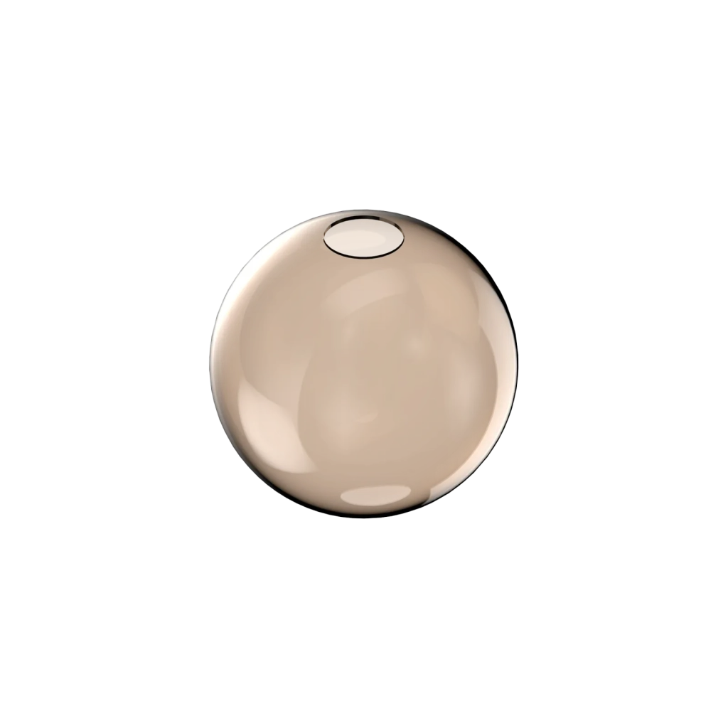 MAPA SINGLE SOLO VETRO SFERA D.20CM AMBRA