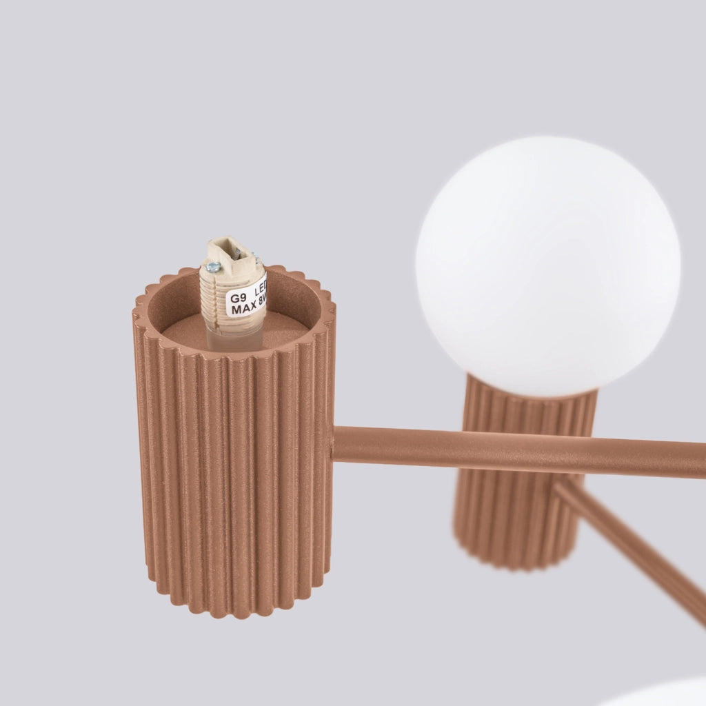 Lampadario HALO 6 moka