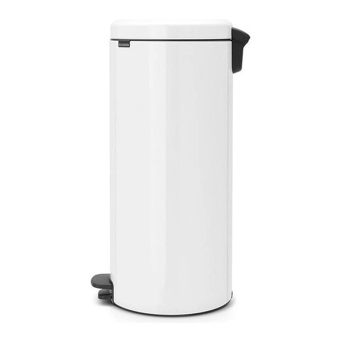 Brabantia 111785 New Icon Pattumiera a Pedale 30 L Chiusura Ammortizzata e Silenziosa Secchio Interno Estraibile Base Antiscivolo colore Bianco