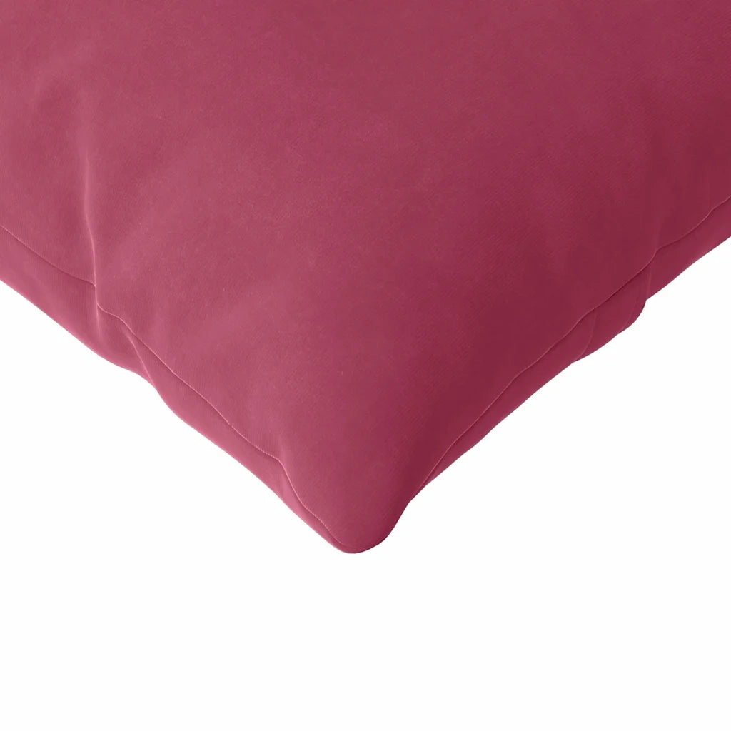 Cuscini da Divano 2 pz-Set di 2 Cuscini per Sofa Rosso Vino 200 x 40 cm Tessuto in Cords