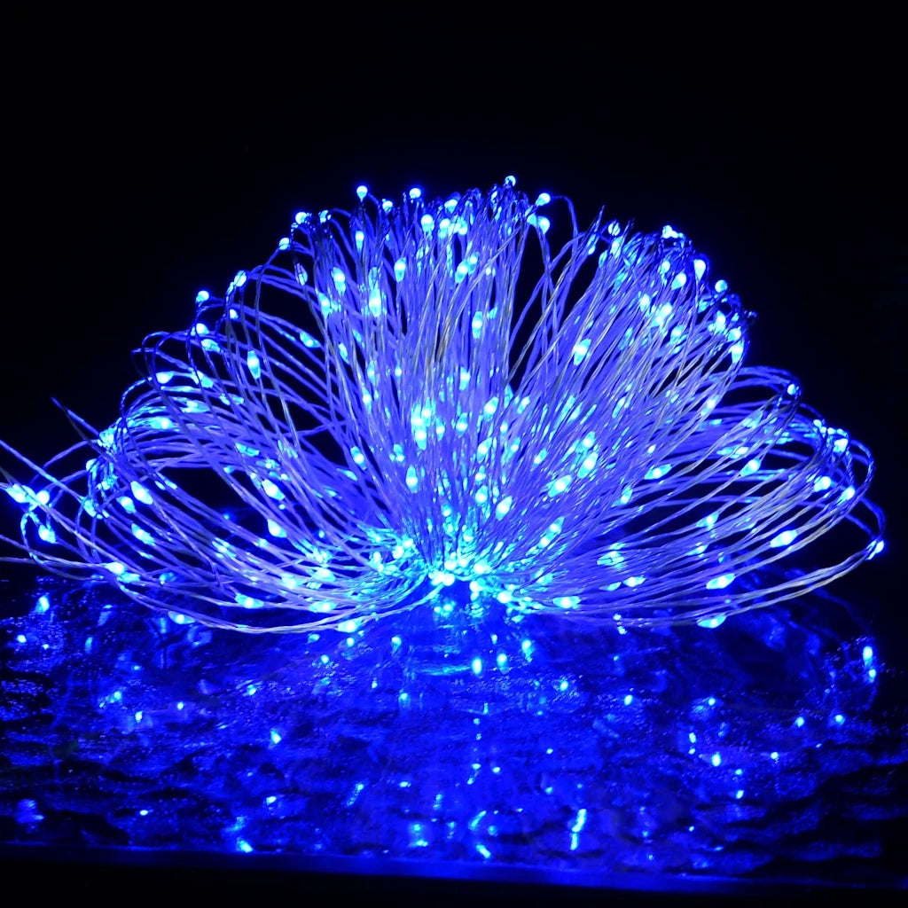 Stringa di Luce con 150 LED Blu 15 m cod mxl 72904