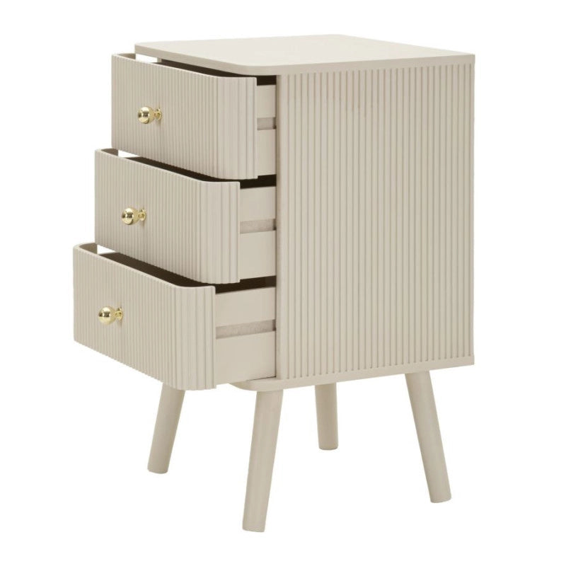 Comodino 3 Cassetti Shy cm 37,5x34x61