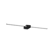 Applique Da Parete Contemporaneo Theo Alluminio Nero Led 13,5W 3000K Ip20