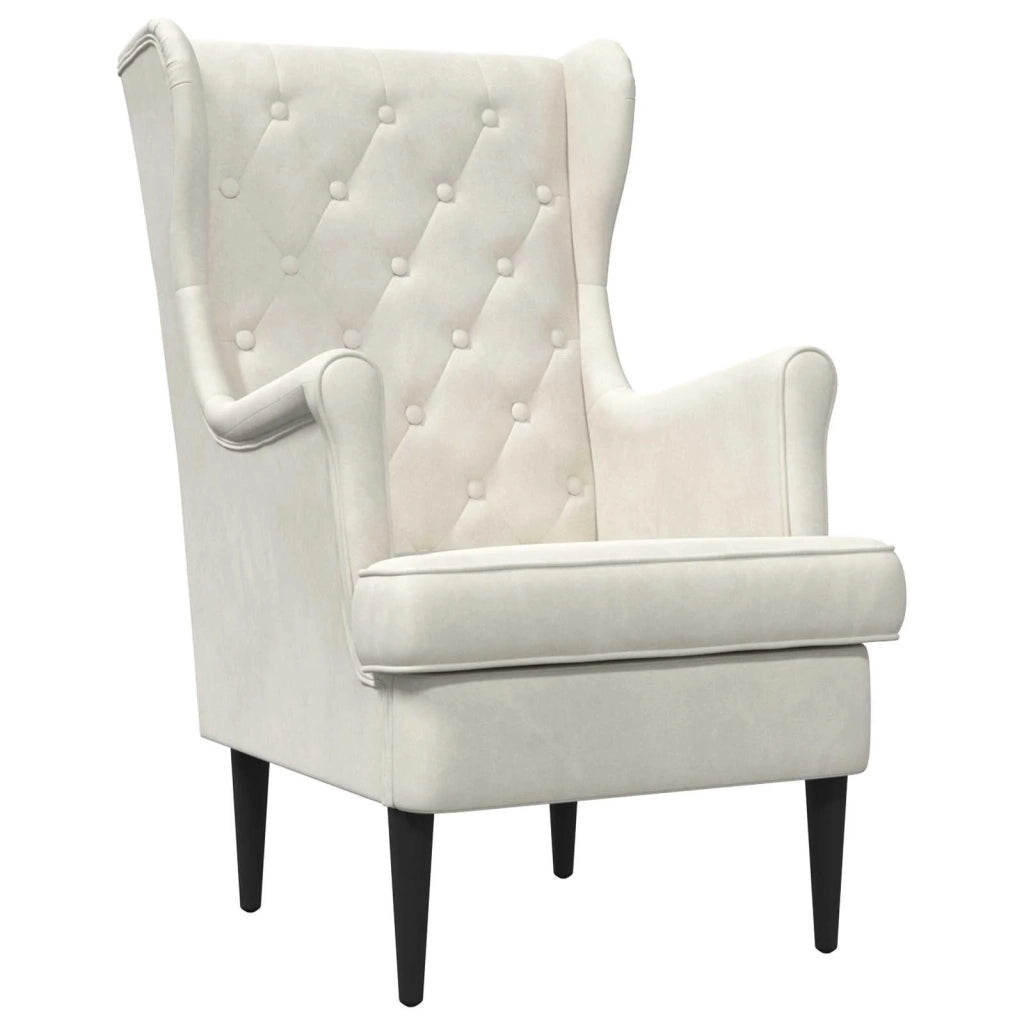 Poltrona Crema Velluto 42029933