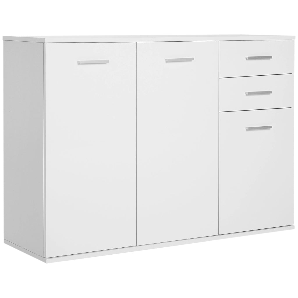 Mobile buffet con 2 cassetti e 2 ante ¨C Xylo ¨C Bianco con ripiani regolabili