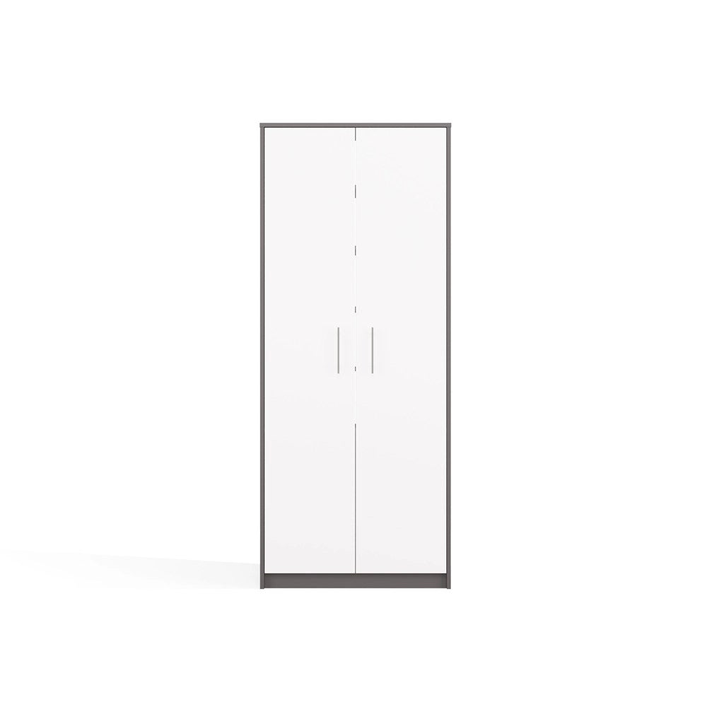 Scaffale OLIV 2d antracite bianco libreria moderna