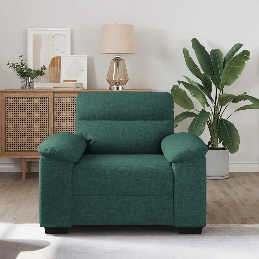Poltrona Verde Scuro 100x81x84 cm in Tessuto 4105292