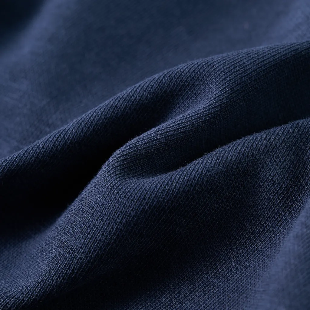 Felpa da Bambino con Cappuccio Blu Marino M¨¦lange e Arancione 92