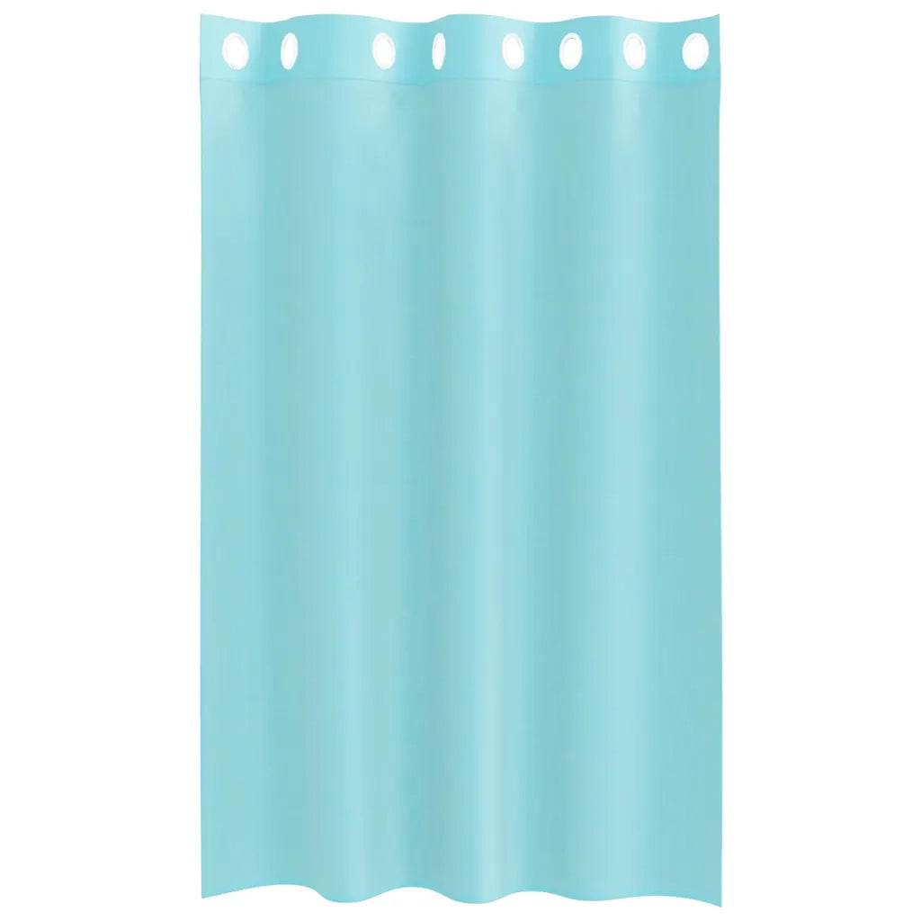 Tende in Voile con Occhielli 2 pz Turchese 4102144