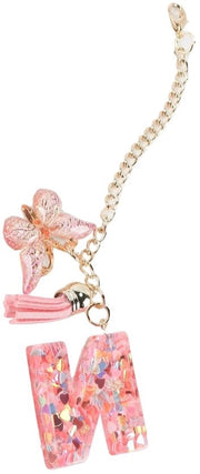 Sostegno decorativo per bicchieri con lettere farfalle
