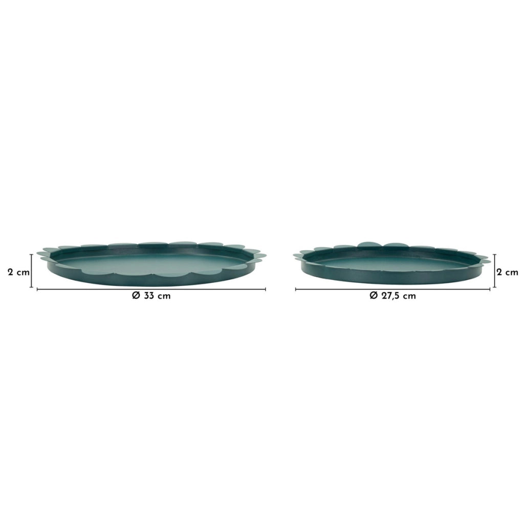 Vassoio VKH1128, Ottanio, Metallo, 33x33x2 cm