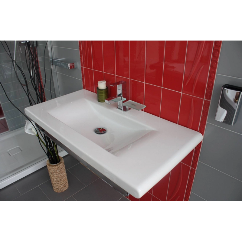 Miscelatore lavabo LOIRA in ottone cromato con sifone