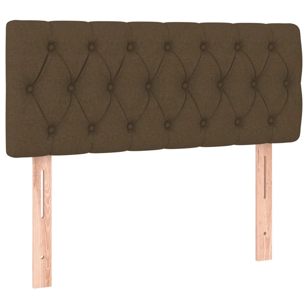 Giroletto a Molle con Materasso Marrone Scuro 90x200 cm Tessuto 3140828