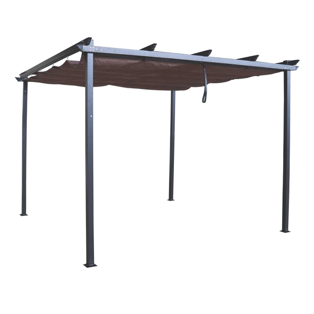 Gazebo da Giardino 3x3 in acciaio poliestere - BRENNAN