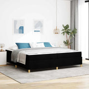 Struttura del letto con materasso Nero 200 x 200 cm Tessuto 3398964